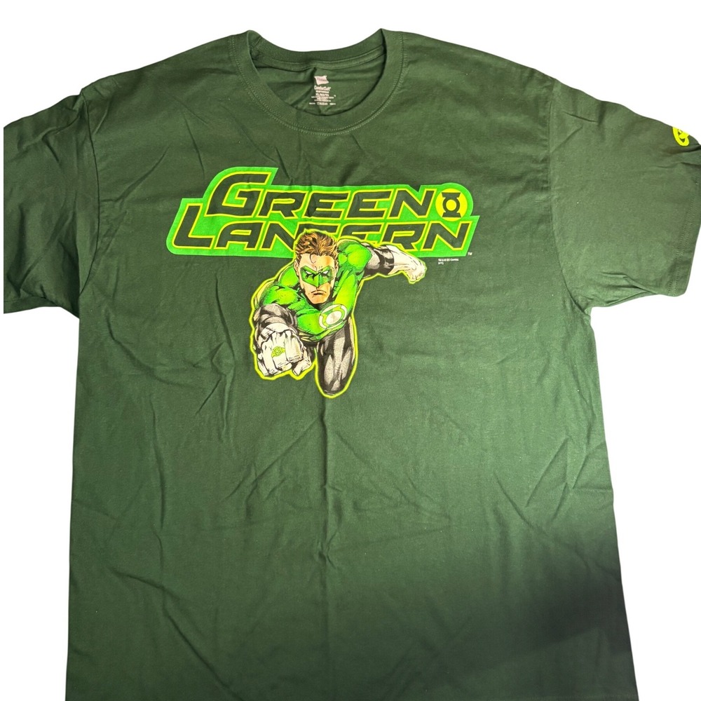 Green Lantern DC Comics Graphic T-Shirt XL Green Hanes Graphitti 2011 Hal Jordan